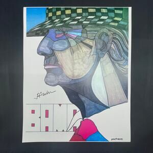 Ferdie Pacheco "BAMA" Signed Lithograph Print 20" x 16" Bama Faustina Soosairaj